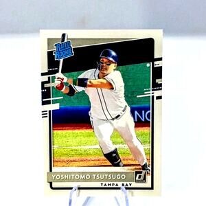 2020 Panini Donruss - Rated Rookie Yoshi Tsutsugo Tampa Rays #263 (RC)
